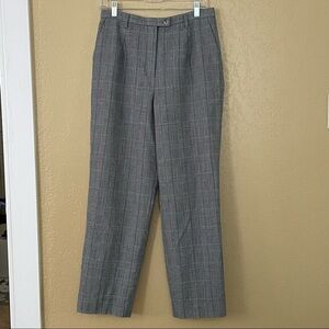 Pendleton SIZE 12 Plaid Pleated 100% Wool Trouser Pants Vintage 90s